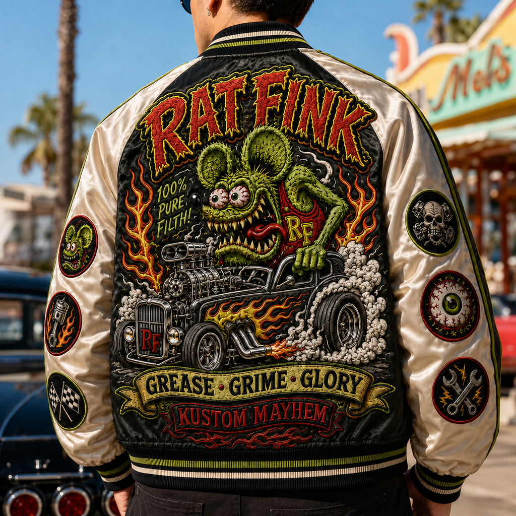 PREMIUM RFK SATIN BASEBALL JACKET NTNA