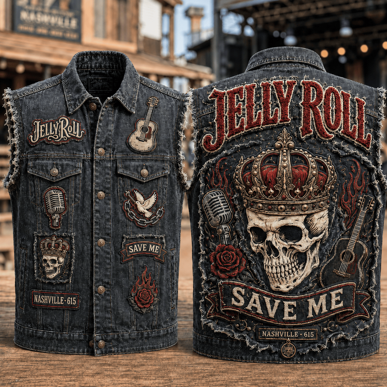 JLR PREMIUM DENIM VEST NTVA