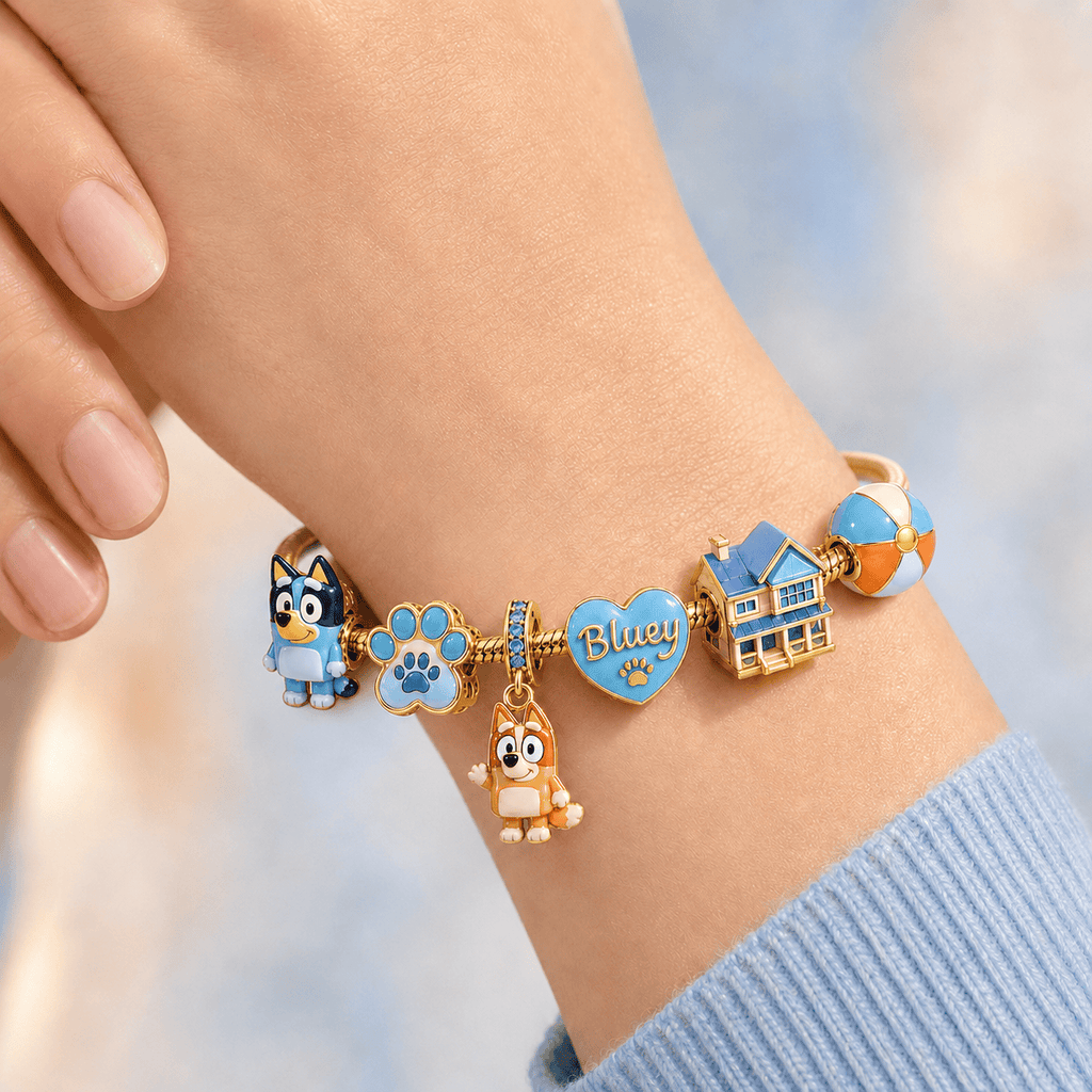 BLU Gold Charm Bracelet Set BMD
