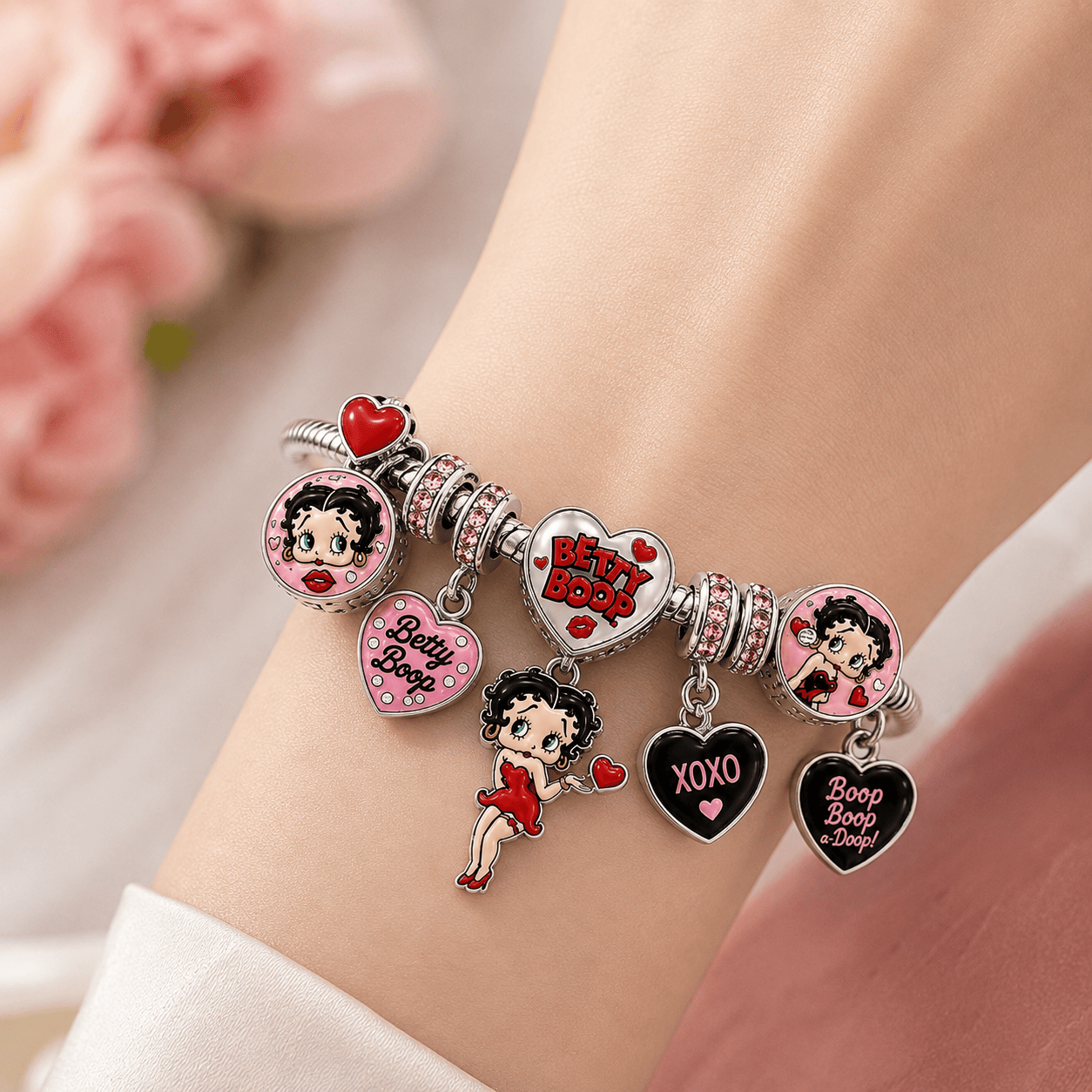 BTB silver Charm Bracelet Set BMD
