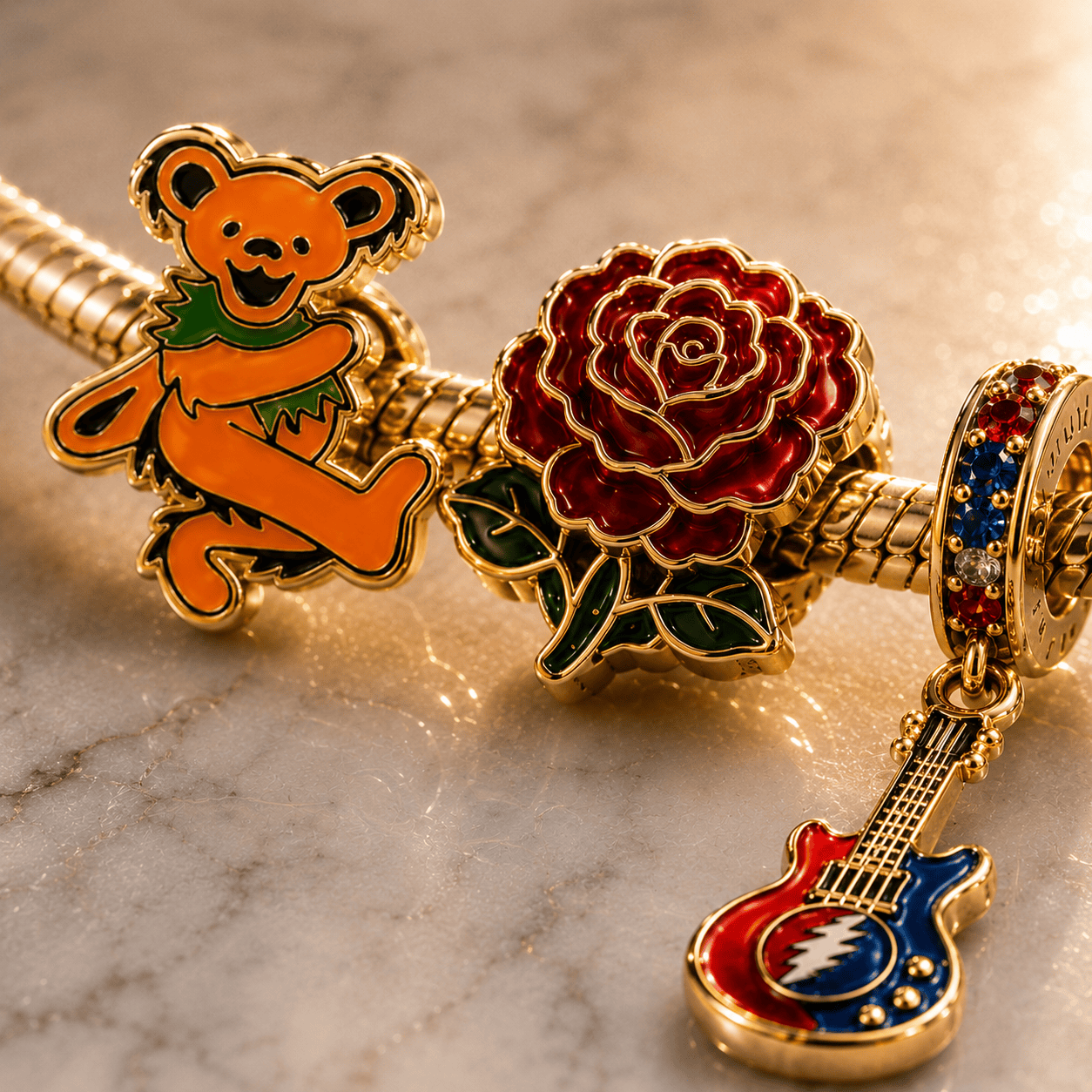 GRFD Gold Charm Bracelet Set BMD