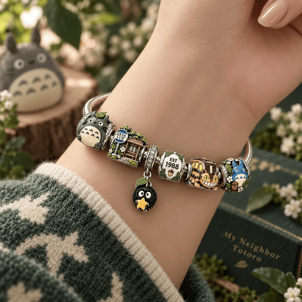 MNTO Sliver Charm Bracelet Set VTH