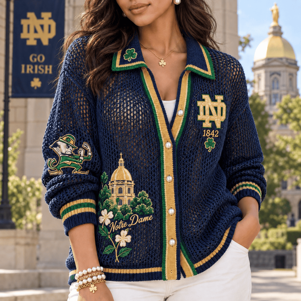 NDFI Women’s Open-Knit Cardigan NTKO