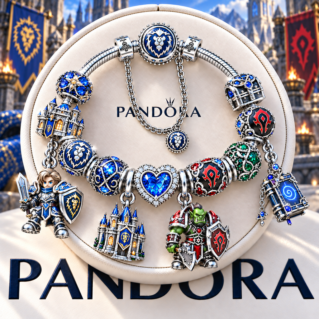 WWC Silver Charm Bracelet Set NTTB