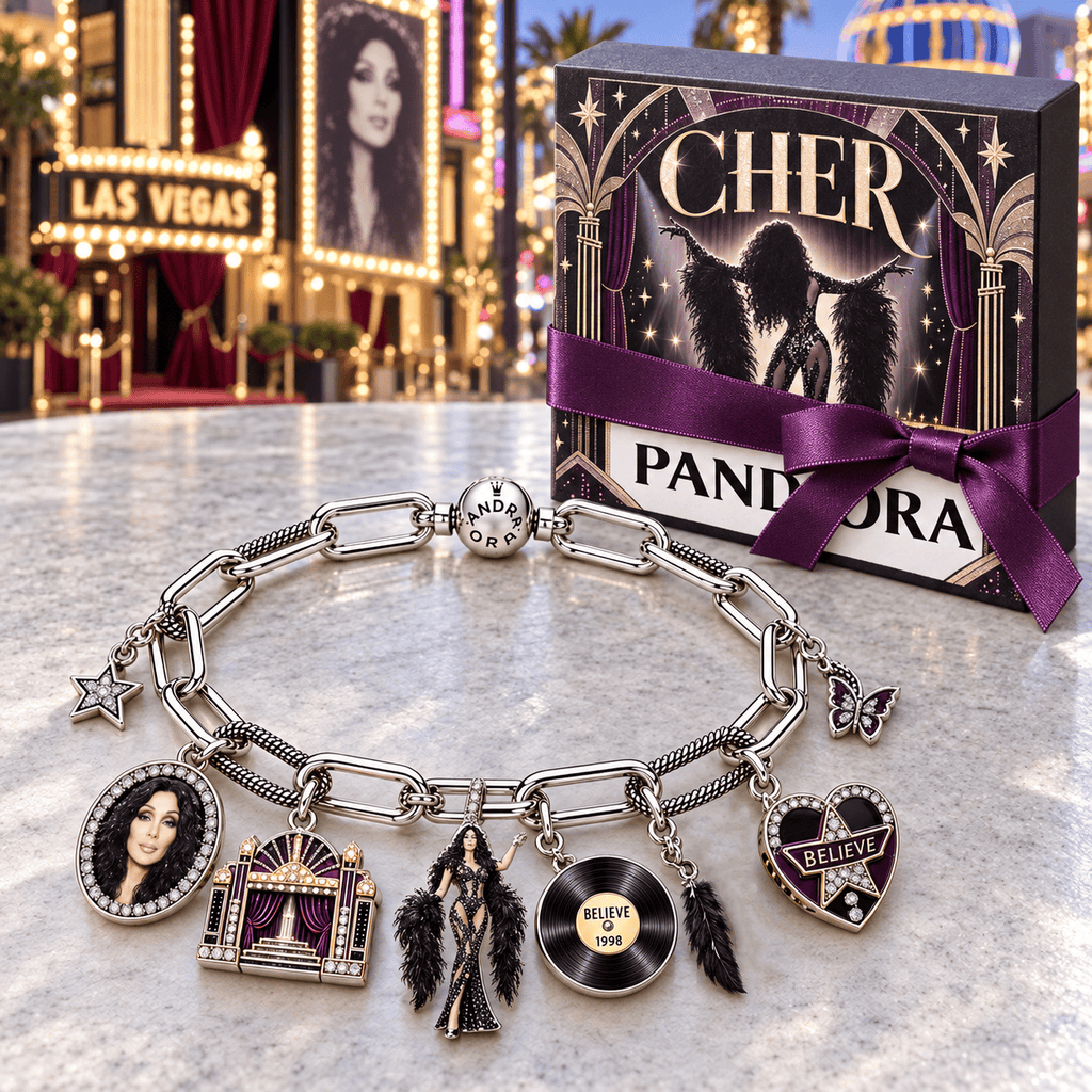 CHER Silver Charm Bracelet Set NTVA