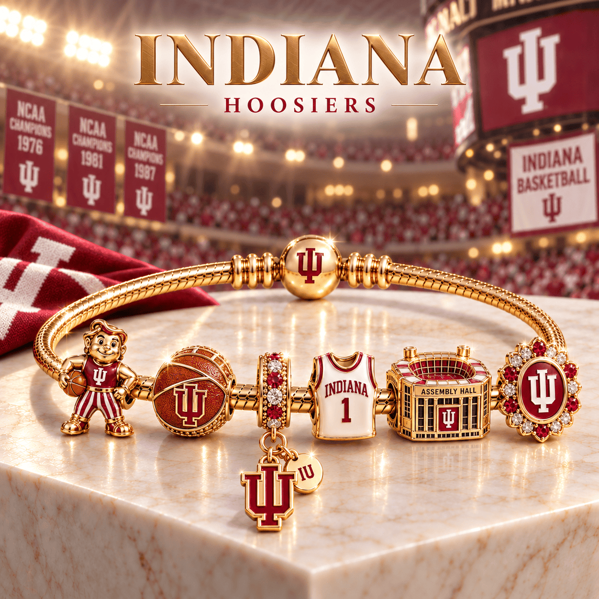 IDH Gold Charm Bracelet Set TTTT