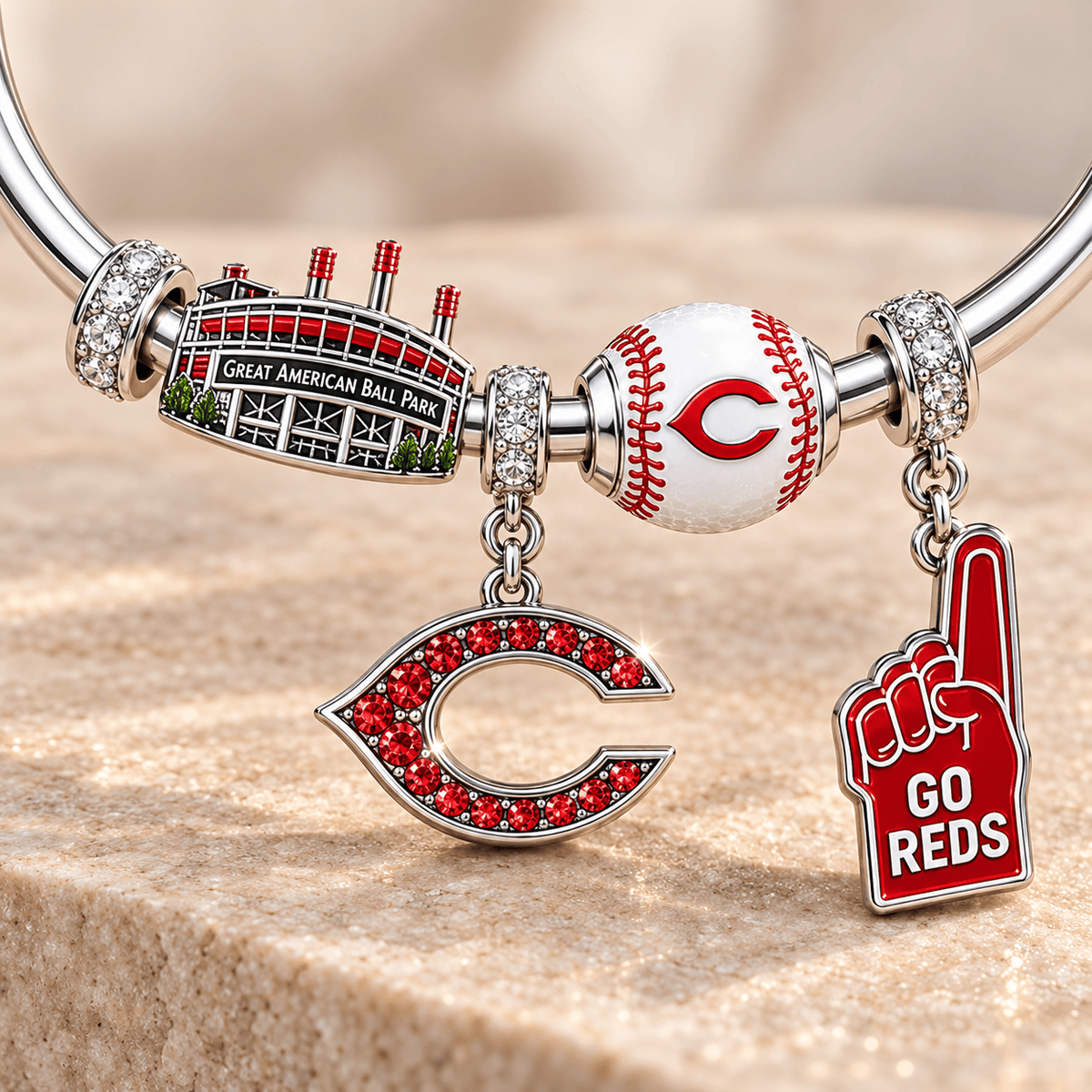 CCR Silver Charm Bracelet Set TMH