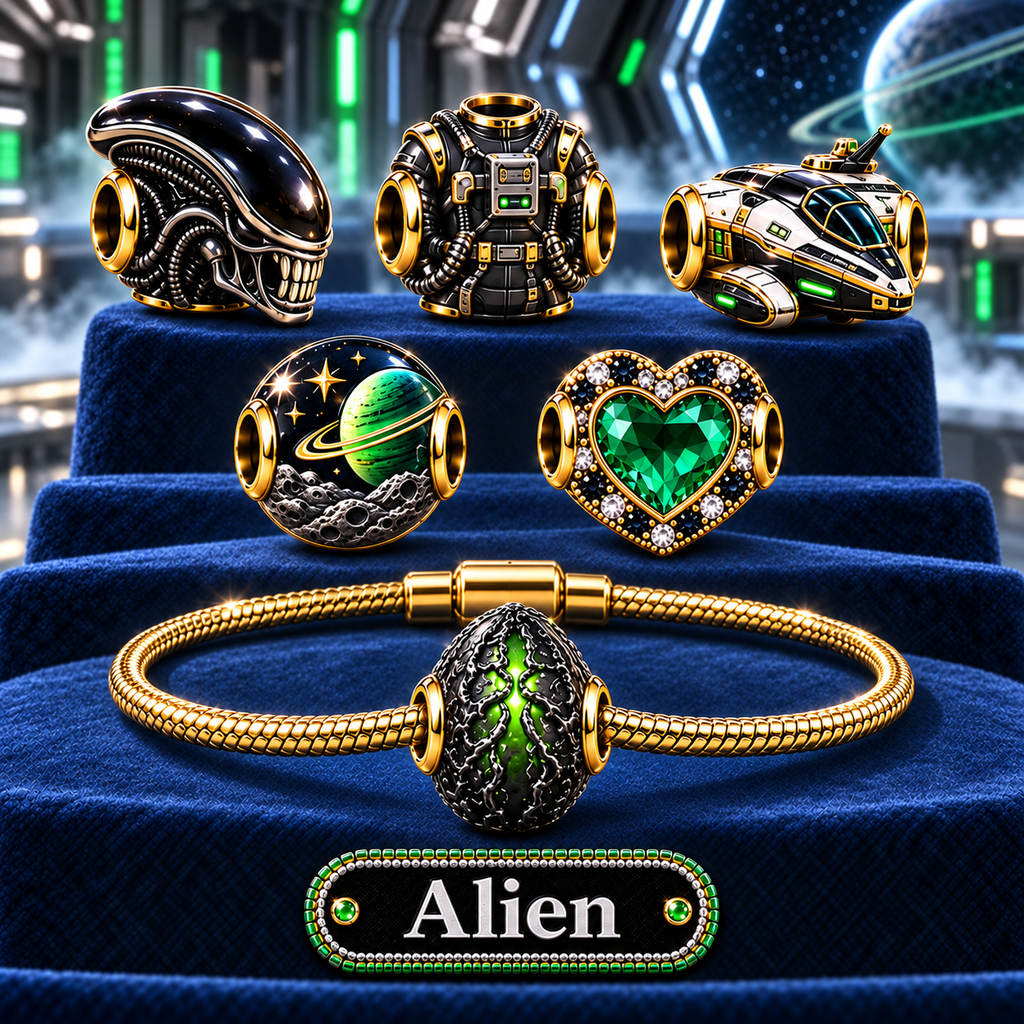 ALIEN Gold Charm Set PNPA